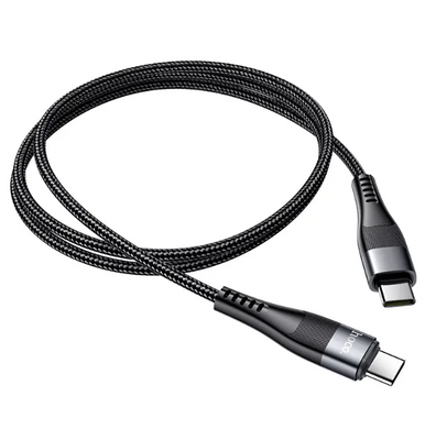Кабель магнітний Hoco U99 magnetic Type-C to Type-C 100W 1m Чорний