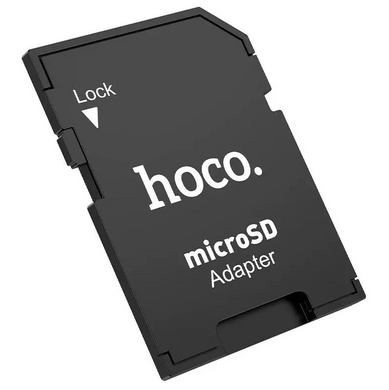 Перехідник Hoco HB22 microSD на SD Black