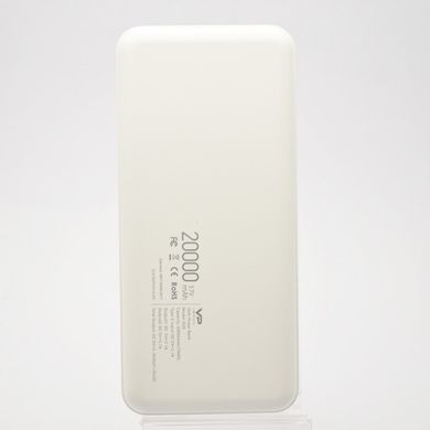 Зовнішній акумулятор (PowerBank) Veron D20 20000 mAh White