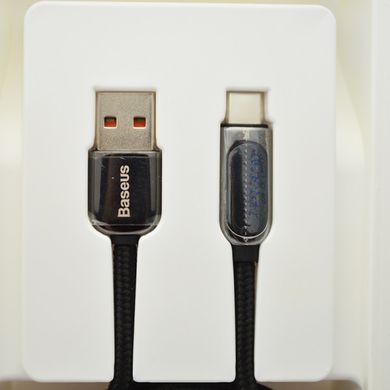 Кабель Baseus Display Fast Charging Data Cable USB to Type-C 5A 2m Black (CATSK-01)