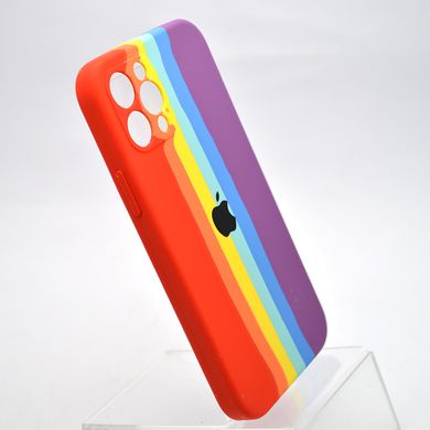Чохол з райдужним дизайном Silicon Case Rainbow Full Camera для iPhone 12 Pro №5