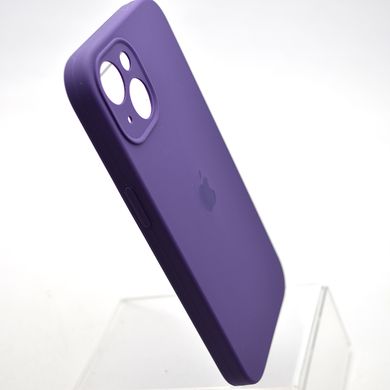Силиконовый чехол накладка Silicon Case Full Camera для iPhone 15 Plus Amethyst
