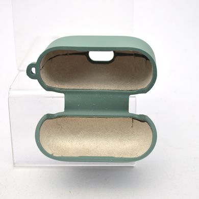 Чехол накладка Silicon Case с микрофиброй для AirPods 3 Pine Green/Зеленый