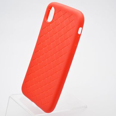 Чехол накладка Weaving для iPhone Xr Красный