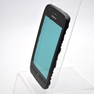 Сенсор (тачскрін) Nokia 710 Lumia чорний з рамкою HC