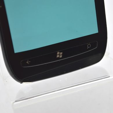 Сенсор (тачскрін) Nokia 710 Lumia чорний з рамкою HC