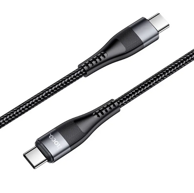 Кабель магнітний Hoco U99 magnetic Type-C to Type-C 100W 1m Чорний