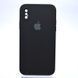 Чехол накладка Silicon Case Full camera для iPhone X/iPhone Xs Black