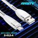 Кабель ANSTY S-012-A Micro USB 3A 1M Чорний