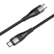 Кабель магнітний Hoco U99 magnetic Type-C to Type-C 100W 1m Чорний