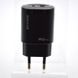 Сетевое зарядное устройство (адаптер) SENTEO Z-02s GaN 30W+QC3.0 Black