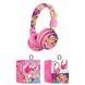 Детские беспроводные наушники с Barbie Bluetooth AH-906C (Нежно Розовый)