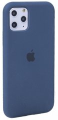 Чехол матовый с логотипом Silicon Case Full Cover для iPhone 11 Pro Max Cobalt Blue