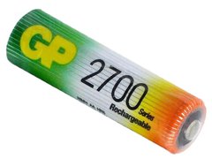 Акумуляторна батарейка GP Rechargeable 270AAHC HR6 size AA 1.2V 2700mAh 1 штука