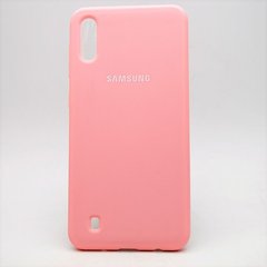 Матовый чехол New Silicon Cover для Samsung A105/M105 Galaxy A10/M10 (2019) Pink Copy