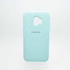 Чохол матовий Silicon Case Full Protective для Samsung J250 Galaxy J2 2018 (Turquoise)