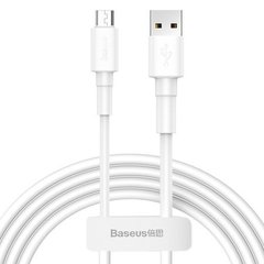 Кабель Baseus Mini White Micro USB Cable 2.4A (1m) White CAMSW-02