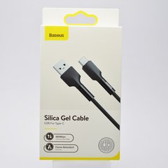 Кабель Baseus Silica gel cable USB Type-C 2m Black (CATGJ-01)