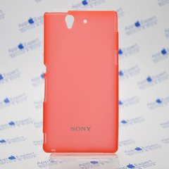 Чохол накладка силікон TPU cover case Sony L36H Red