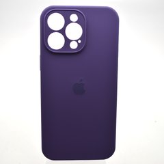 Силиконовый чехол накладка Silicon Case Full Camera для iPhone 15 Pro Amethyst