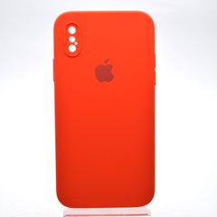 Чохол накладка Silicon Case Full camera для iPhone X/iPhone Xs Red