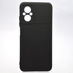 Чехол накладка Silicone case Full Camera Lakshmi для Xiaomi Poco M5 Black/Черный