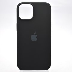Чехол накладка Silicone Case Full Cover для iPhone 14 Plus (Max) Черный