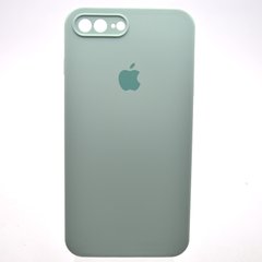 Чохол силіконовий з квадратними бортами Silicon case Full Square для iPhone 7 Plus/iPhone 8 Plus Turquoise