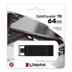 Флеш-драйв Kingston DataTraveler 70 64GB USB Type-C (DT70/64GB) Black