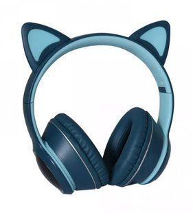 Навушники Bluetooth з котячими вушками TUCCI K26 LED Green
