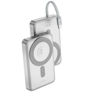 Зовнішній акумулятор MagSafe Power Bank WiWu Wi-P056 10000mHa 22.5W Silver