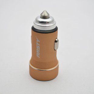 Автомобильная зарядка ANSTY CAR-01 (2 USB 3.1A) Gold