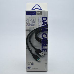 Кабель ANSTY Z-021-I Lightning QC 3.1A 1M White