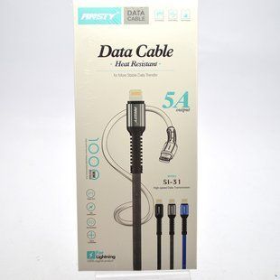 Кабель ANSTY SI-31 Zinc Alloy Nylon Lightning 2.4A 1M Gray