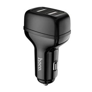 Автозарядка Hoco Z36 Leader Dual port 2.4A Black