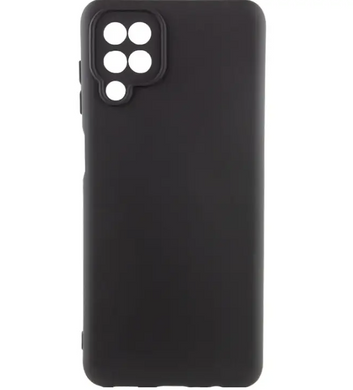 Силиконовый чехол накладка Silicon Case Full Camera Lakshmi для Samsung A12/M12 Galaxy A125/M125 Black/Черный