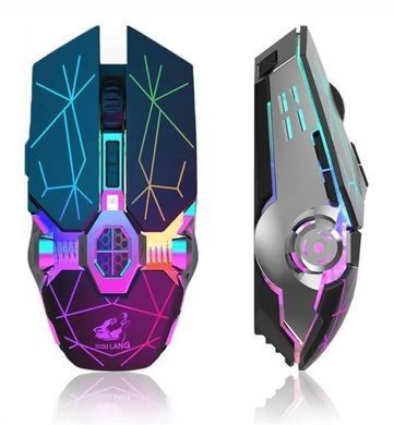 Беспроводная мышка с подсветкой Ziyou Lang X13 Черная
