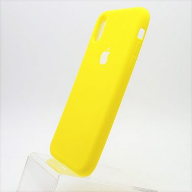 Матовый чехол New Silicon Cover для iPhone XR 6.1" Yellow (C)