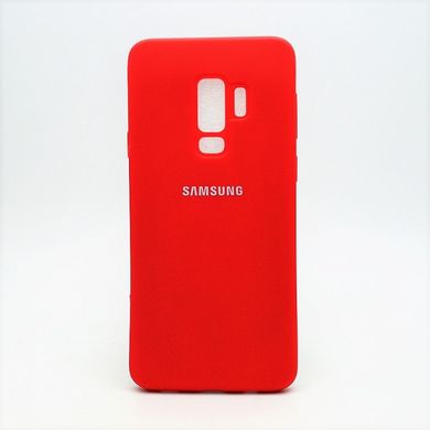 Матовий чохол New Silicon Cover для Samsung G965 Galaxy S9 Plus Red/Червоний