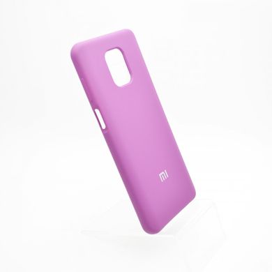 Чехол накладка Silicon Cover для Xiaomi Redmi Note 9 Pro Violet