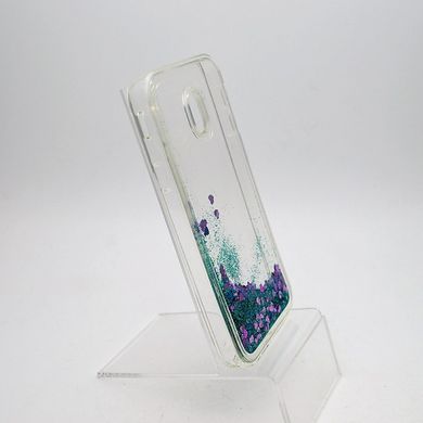 Чехол силиконовый с глиттером Glitter Water для Samsung J330 Galaxy J3 2017 Green