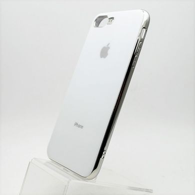 Чохол глянцевий з логотипом Glossy Silicon Case для iPhone 7 Plus/8 Plus White