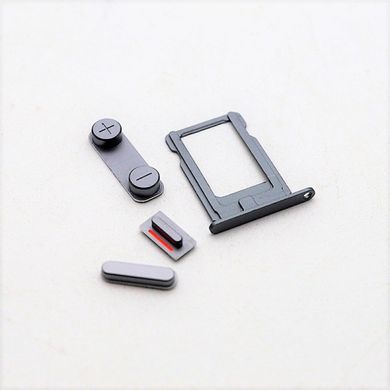Середня частина корпусу iPhone 5s black в комплекті зі шлейфами + бузер