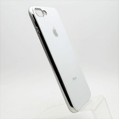 Чохол глянцевий з логотипом Glossy Silicon Case для iPhone 7 Plus/8 Plus White