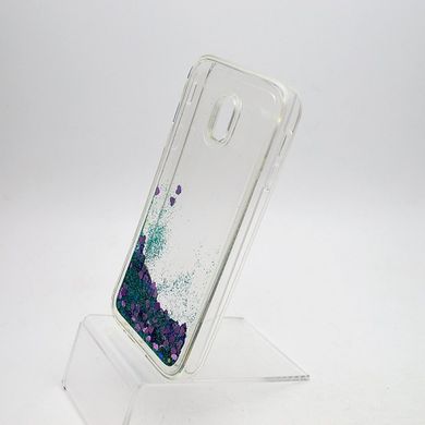 Чохол силіконовий з глітером Glitter Water для Samsung J330 Galaxy J3 2017 Green