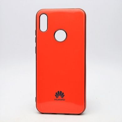 Чехол глянцевый с логотипом Glossy Silicon Case для Huawei Y6 2019/Honor 8A Orange