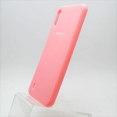 Матовий чохол New Silicon Cover для Samsung A105/M105 Galaxy A10/M10 (2019) Pink (C)