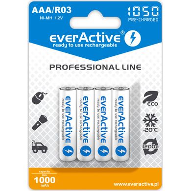Акумуляторна батарейка everActive 1000 mAh size AAA