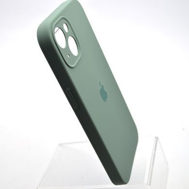 Силиконовый чехол накладка Silicon Case Full Camera для iPhone 15 Plus Pine Needle Green