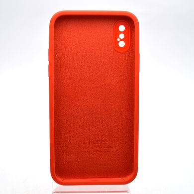 Чехол накладка Silicon Case Full camera для iPhone X/iPhone Xs Red